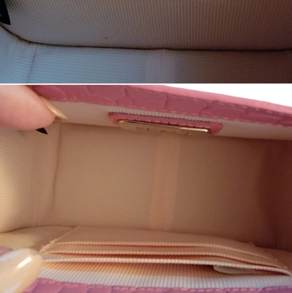 FURLA | Metropolis in Croc-printed Bubble Gum Pink Leather ShoulderCrossbody Bag - Picture 2 of 2